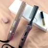 bedazzled crystal beddazled private label bling irons set tools titanium hair straightener blinged out diamond flat iron