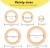 Import Beech 3 inch Unfinished Wooden Rings For Inspired Crafts Laser Cut Wood Craft Mickey Mouse Natural Round Baby Teething Circle from China