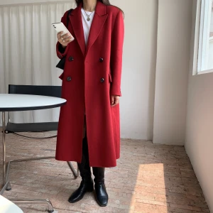 Best Quality Wool Coat Customize Color Cosy Office Style Winter Clothes Cashmere Long Women Jacket Coats