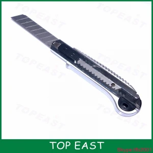 Best selling aluminium handle 18mm snap off blade utility cutter art knife