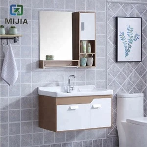 Best selling high quality modern minimalist pvc bathroom cabinet dressing table bathroom cabinet wood vertical furniture