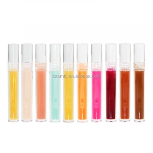 Best Selling Lip Care Oil Private Label Colorful Lip Gloss Moisturizing Smooth Clear Lip Oil