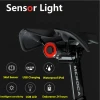 Bike Rear Light Auto Start/Stop Brake Sensing IPx6 Waterproof LED Charging bicycle Tail Light