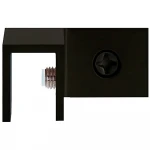 Black Bronze Left Mounted Shower Doors Paragon 90 Degree Glass Corner Clamp