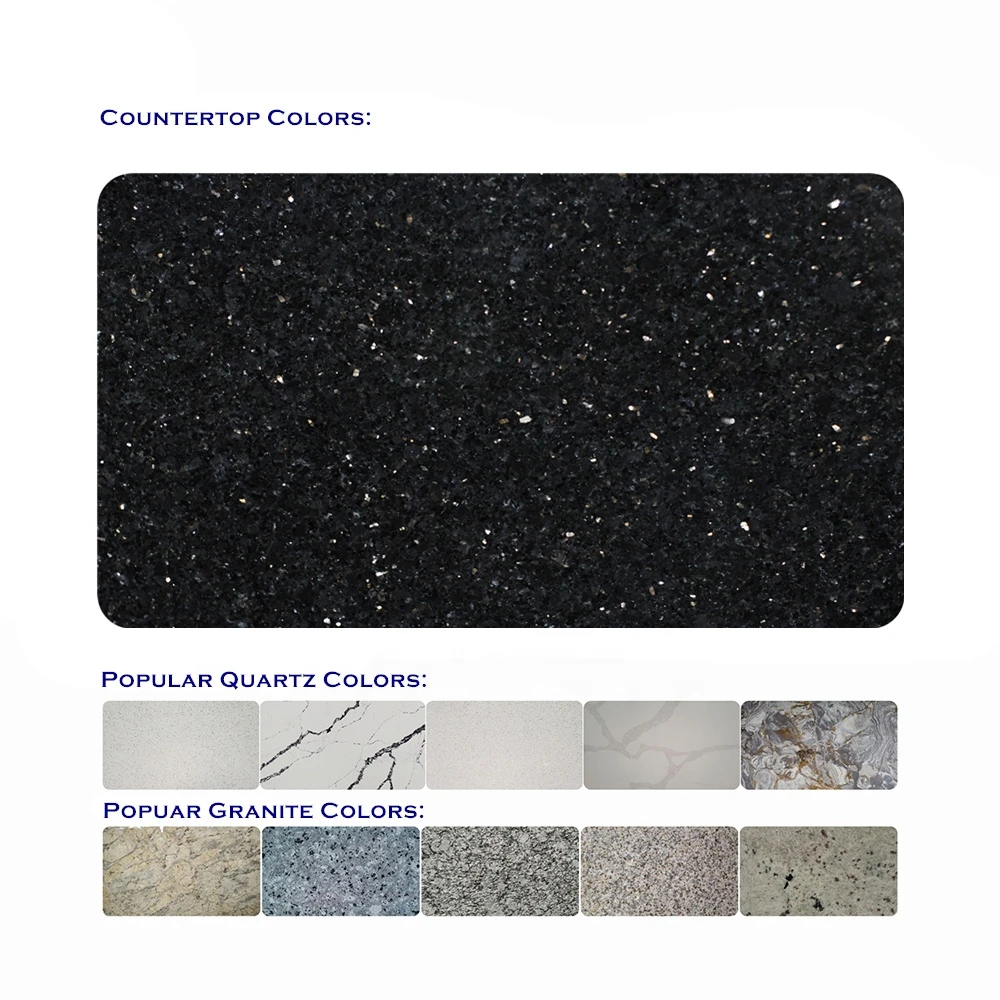 Black Galaxy Granite Countertop 3cm