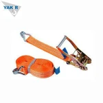 Black retractable cargo tie down ratchet straps with grip handle 5000kgs