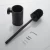 Import black Standing bathroom 304 stainless steel toilet cleaning brush with holders set stand 2 Optional silicone brush head from China