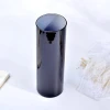 Black Tall Glass Cylinder Vase with Rope Top For Home Deocaration