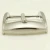 Blank silver plated metal alloy pin belt buckle for man