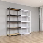 Boltless storage mdf and steel metal rack shelf