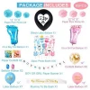 Boy or Girl  Gender Reveal Baby Shower Party Decorations Supplies with Photo Booth Props