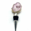 Brand New Natural Crystal Gemstone Druzy Agate Wine Stopper Carving Craft for Gift and Home Usage