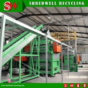 Brand New Waste Tire Shredder System To Make Rubber Crumb For Sale