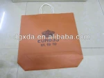 Brown kraft paper bag with handles wholesale new product