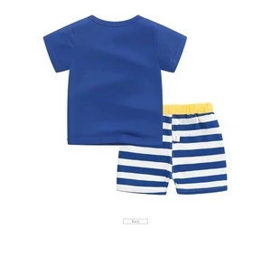 Bulk Wholesale 2 Pcs Summer New Born Baby Clothes Sets Boy