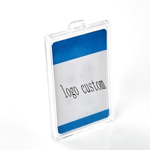Business Cheap Plastic Factory Supply Custom Design Waterproof PVC ID/Badge Holder for Office