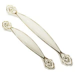 cabinet handles European silver ivory white cabinet handles furniture hardware accessories 96/128mm kitchen cabinet handle