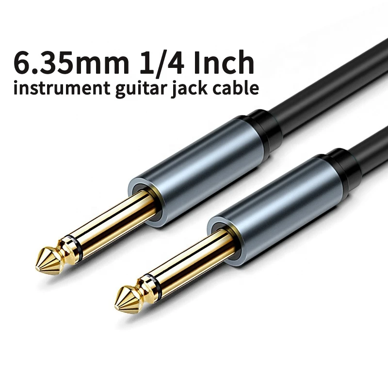 Cantell Manufacturer 6.35mm 1/4 Inch instrument guitar jack cable for Electric Guitar/Keyboard