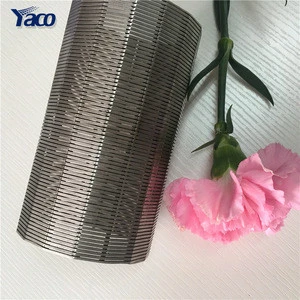 Carbon Steel Beveled Ends Wedge Wire Screen Filter Mesh For Water Well Project
