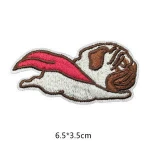 Cartoon Funny Flying Super Pig Dog Superpig Superdog Iron On Embroidered Clothes Patches For Clothing Boys Man Wholesale R252-1