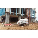 CE certificated concrete machinery SP50.10.60D/SP80.18.186D/SP90.23.239D stationary concrete mixer pump of trailer pump