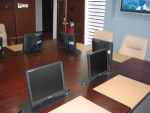 CE RoHS FCC Motorized LCD Desk Lift for Conference System