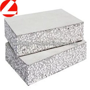 Cement foam sandwich insulation partition wall panels/EPS insulation cement foam board