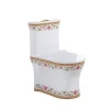 Chaozhou factory wc toilet one piece toilet luxury gold plated toilet for sale