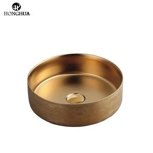 chaozhou indian small size electroplating copper gold silver wash basin