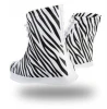 cheap and durable fashion zebra-stripe transparent reusable rainproof or waterproof pvc rain cover for shoes