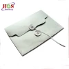 Cheap Custom Black  White Brown A3 A4 C5 Size String Tie Big Kraft Cardboard Printed Mailer Document Enclosed Paper Envelope