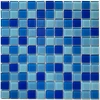 Cheap Factory Price swimming crystal glass mosaic pool tile mix blue colors