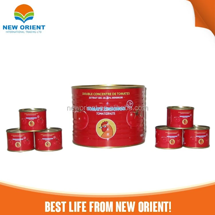 cheap price Canned tin with hard open and easy open Tomato Paste and canned Tomato 28% to 30% brix halal seasoning tomato sauce