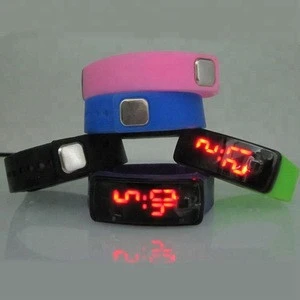 Cheap Silicone Watch Custom Colors Silicone LED Watches Wristwatches for Promotional