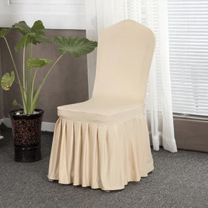 Cheap wedding universal banquet wedding party dining chair cover decoration white spandex chair cover