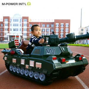 Children SUV Toy Car 12V Remote Control Army Tank Kids Ride On Car