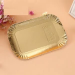 China Factory Disposable Rectangular Food Aluminum Foil Plates