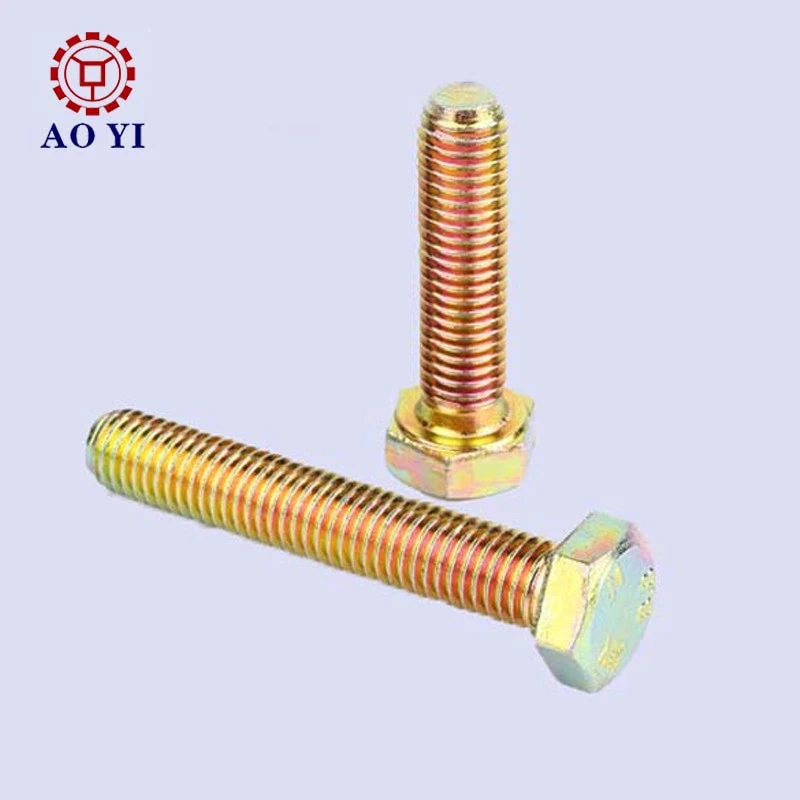 China high strength customized brass alloy motocar accessories hex bolt furniture assembly screw