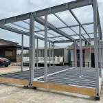 China Industrial Steel Structure Building Prefabricated Hall Prefab Steel warehouse Structure 4S Showroom