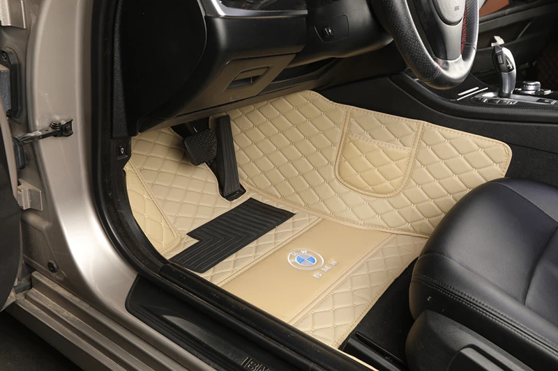 China manufacture Car decoration Accessories interior leather diamond car floor mats