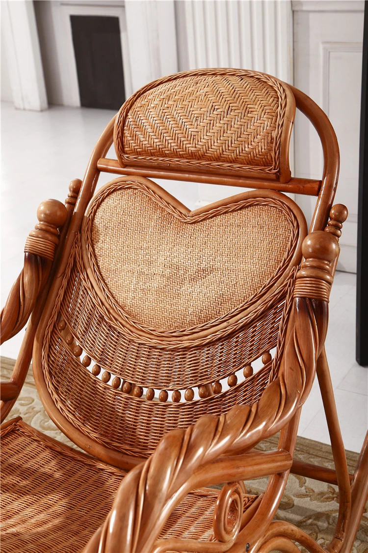 China Production Home Furniture Rattan Assembling Rocking Chair With Reasonable Price