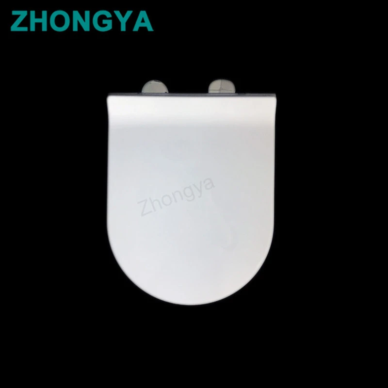 China supply soft closing plastic toilet seat cover WC slim toilet bowl covers with QQ hinges