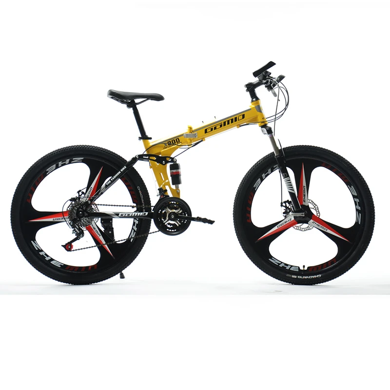 China wholesalecheap bicycle 26&quot; wheels carbon fiber steel mountain bicycles ,21speed fork full suspension mountain bike