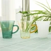 Chinese factory direct sales New Design borosilicate Single wall glass tea cups