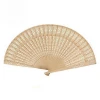Chinese Hollow Out Folding Fan Original Wooden Hand Flower Bamboo Pocket Fan for Home Vintage  Decor Decoracion  Colorful Fan