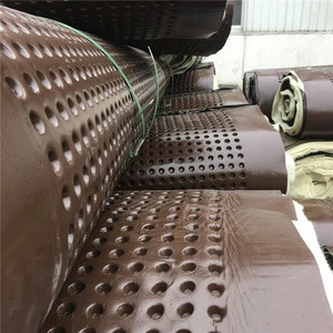 chocolate/Brown color Plastic hdpe draining board dimple drain cell earthwork landscape drainage