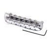 Chrome Plated Guitar Bridge Assembly for 6 String Guitar Parts Replacement