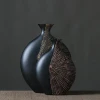 classic inventive nordic resin handy craft  black vase
