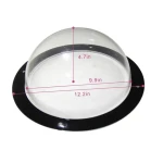 Clear Pet Dog Fence Window Dome Peek Window for Pets Dogs Cats