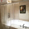 Clear waterproof pvc free 3d PEVA shower curtain mildew proof with hooks
